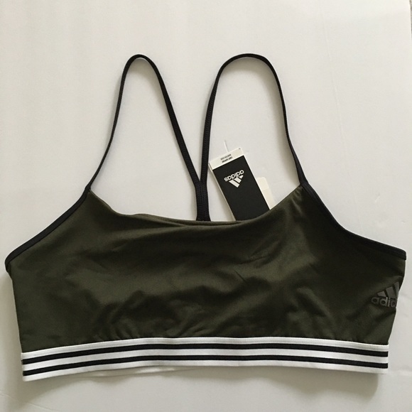 adidas Other - Adidas Three Stripe Low Impact Crossback Bra XL